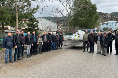 Lodostan zarar gören seralara Büyükşehir desteği