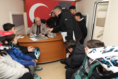 Başkan Şadi Özdemir’e Kızılcıklı’da çocuklardan kaykay park talebi geldi