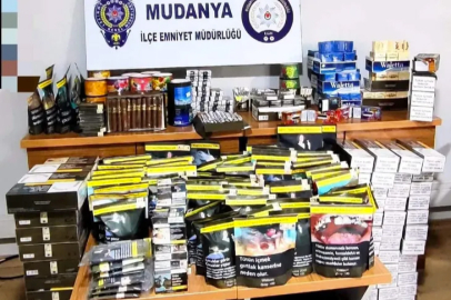 Mudanya'da kaçak tütün operasyonu