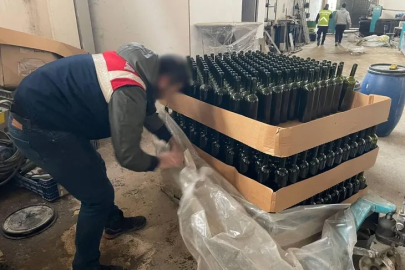 İznik’te kaçak içki imalathanesine darbe