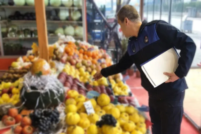 İnegöl zabıtasından manav denetimi