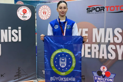 Bursa Büyükşehirli sporcu Özge Yılmaz Türkiye üçüncüsü