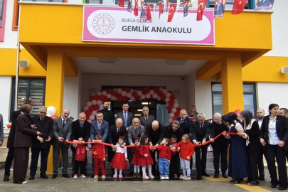 Gemlik Anaokulu törenle açıldı