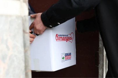 Osmangazi'de ihtiyaç sahiplerine erzak desteği
