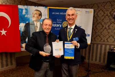 Bursa’nın ipek ustasına Rotary’den anlamlı ödül