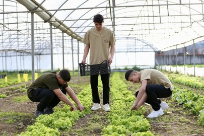Bursa'da liselilerden “Tarladan Tabağa” iftar sofrası
