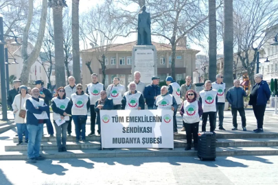 Emekliler Mudanya'dan seslendi: Emeklinin yüzü gülmeden bayram gelmez