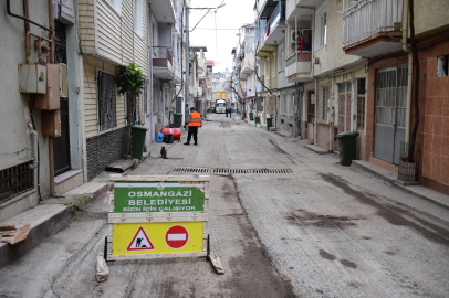 Osmangazi'de Yeşilova yolları yenileniyor