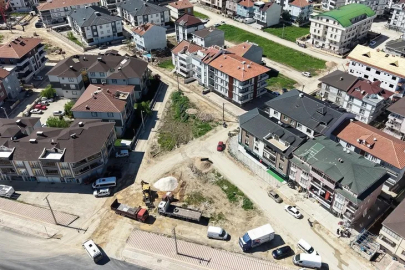 İnegöl Alanyurt'ta 11 sokakta tretuvar uygulaması