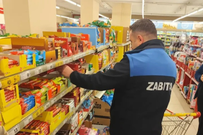 İnegöl'de zabıta ekiplerinden bakkal ve marketlere denetim