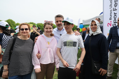 Spor Festivali’nde özel çocukların mutlu günü