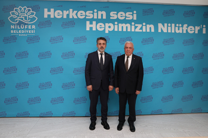 BAŞKAN ŞADİ ÖZDEMİR, ŞAHİN BİBA'YI AĞIRLADI