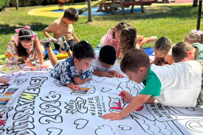 Nilüferli minikler karne heyecanı yaşadı