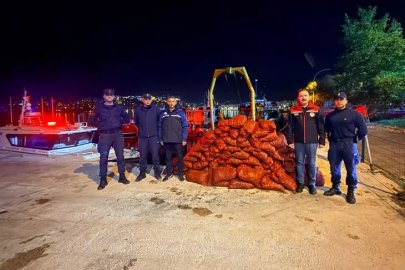 Gemlik’te 1,5 ton midyeye el konuldu