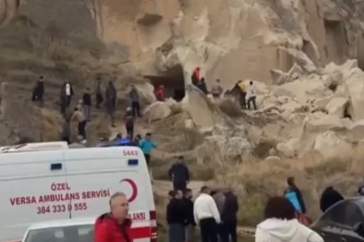 Kapadokya'da peribacası çöktü: 2 kişi yaşamını yitirdi!